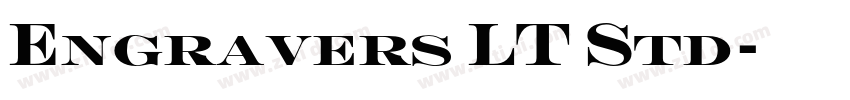 Engravers LT Std字体转换